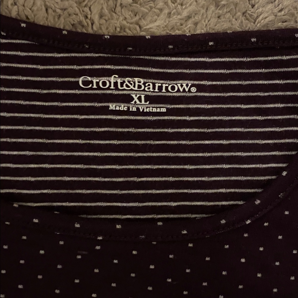 4/$20 purple polka dot long sleeve top - Picture 8 of 9